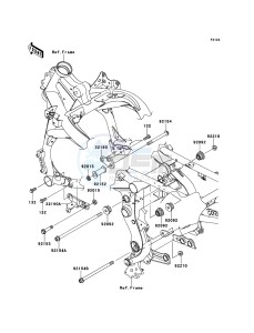 VERSYS KLE650CBF GB XX (EU ME A(FRICA) drawing Engine Mount