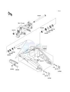 KLE 650 A [VERSYS EUROPEAN] (A7F-A8F) A8F drawing SWINGARM