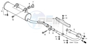 TRX250TM9 Australia - (U) drawing MUFFLER