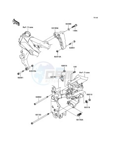 Z750S ZR750K6F FR GB XX (EU ME A(FRICA) drawing Engine Mount