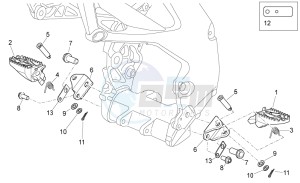 MXV 450 Cross drawing Foot rests