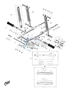 C2 SS TR [ROADRUNNER] (SS-TR) 125 [ROADRUNNER] drawing SWING ARM_SHOCK ABSORBERS