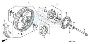 CBF125MA Europe Direct - (ED) drawing REAR WHEEL