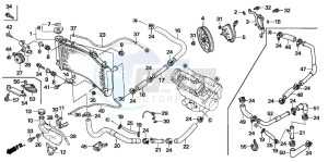 CBR600RR drawing RADIATOR