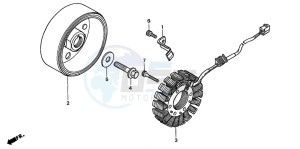 CB600F HORNET S drawing GENERATOR