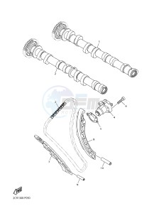 YZF-R1 998 R1 (2CR1 2CR2) drawing CAMSHAFT & CHAIN