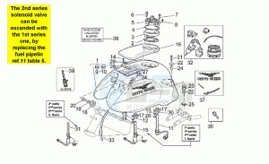 V 11 1100 Sport - Mandello Sport/Mandello drawing Fuel tank