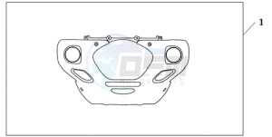 GL1800A Australia - (U) drawing CHROME FR.LOWER COWL