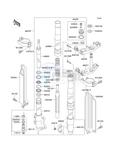 KLX 250 D [KLX250R] (D2-D4) [KLX250R] drawing FRONT FORK