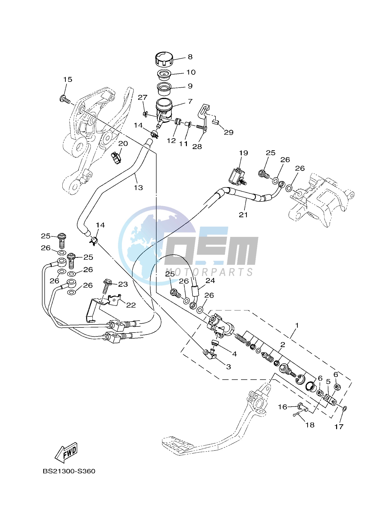 REAR MASTER CYLINDER