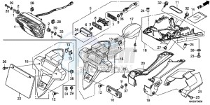 CBR1000SG CBR1000 - Fireblade SP Europe Direct - (ED) drawing TAILLIGHT