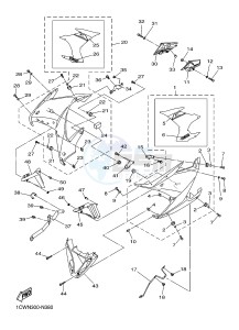 XJ6F 600 DIVERSION F (1CWP 1CWN) drawing COWLING 2