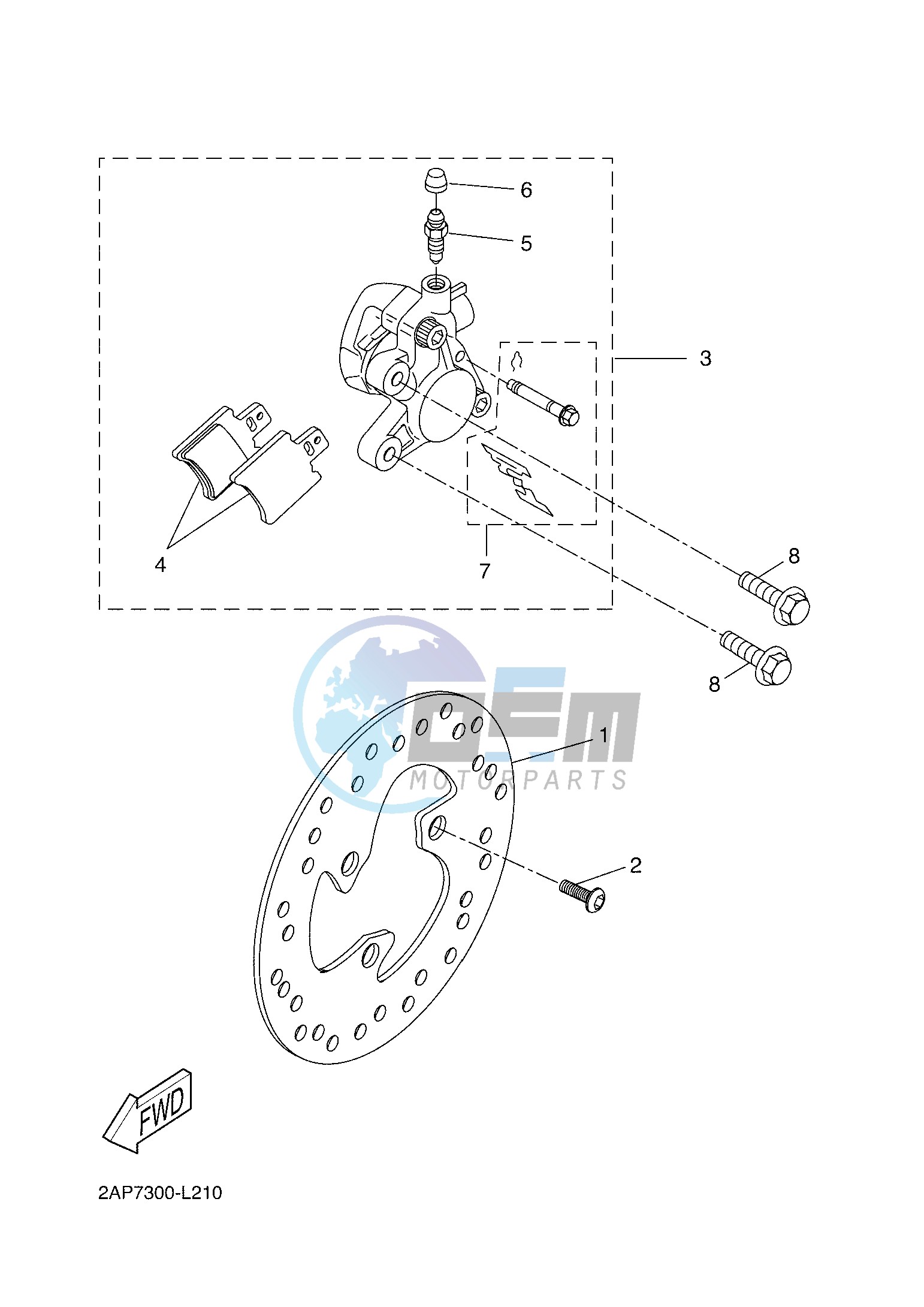 FRONT BRAKE CALIPER