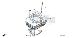 TRX500FM9 Australia - (U) drawing CYLINDER