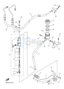 FZ8-NA 800 FZ8 (NAKED, ABS) (59P5) drawing REAR MASTER CYLINDER