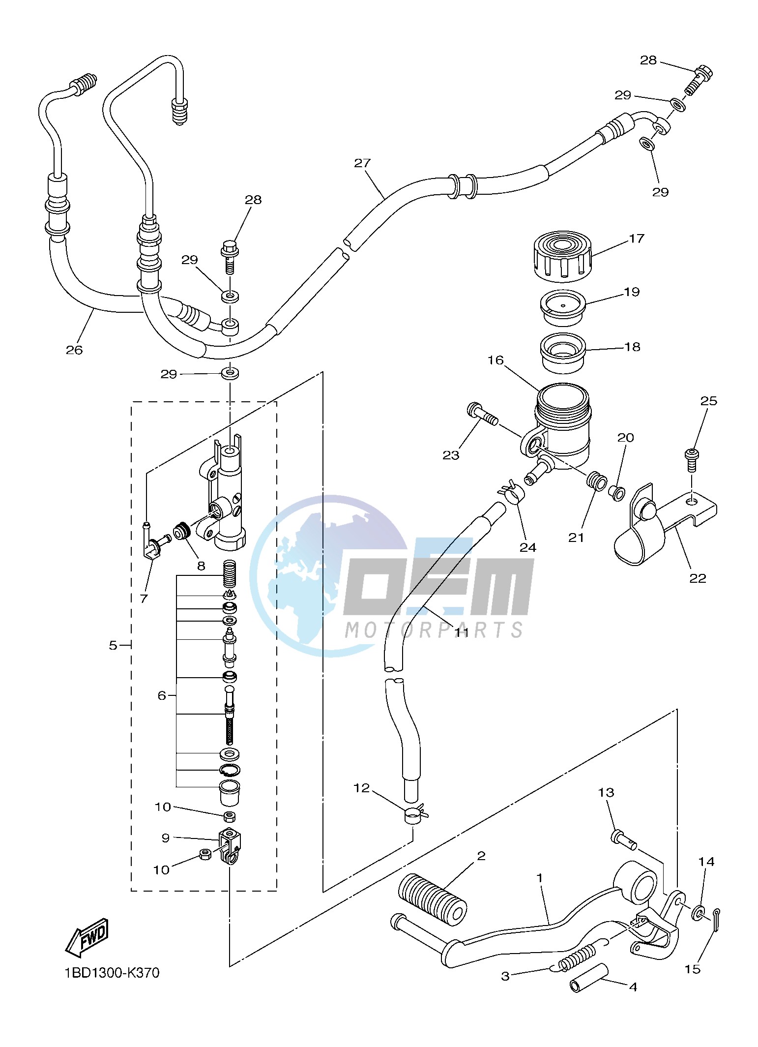 REAR MASTER CYLINDER