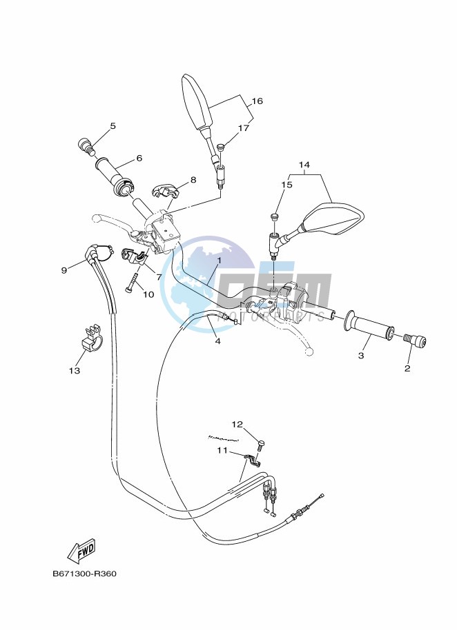 STEERING HANDLE & CABLE