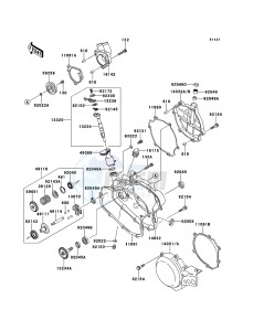 KX85/KX85-<<II>> KX85BCF EU drawing Engine Cover(s)