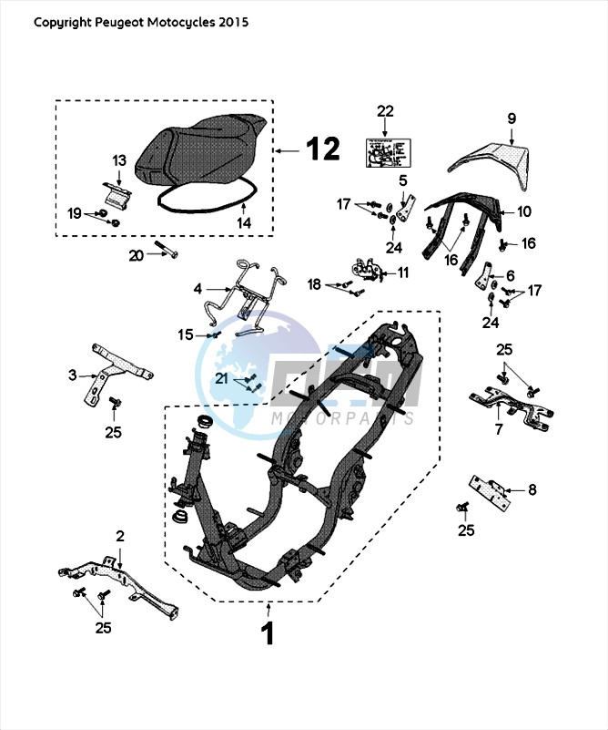 FRAME AND SADDLE