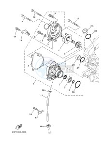 XT1200Z (23PM) drawing WATER PUMP