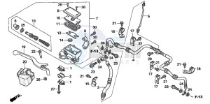 TRX500FE drawing FR. BRAKE MASTER CYLINDER