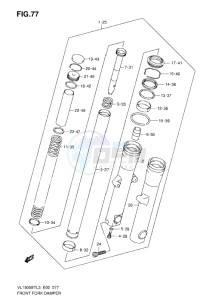 VL1500 BT drawing FRONT FORK DAMPER