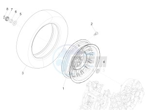 150 Sprint 4T 3V ie (APAC) (AU, CD, EX, JP, RI, TH, TN) drawing Rear wheel