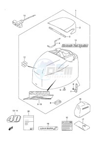 DF 40A drawing Engine Cover