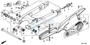 XL1000VB drawing PANNIER SCUFF PAD SET B