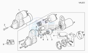 California 1100 Stone - Metal PI Stone/Metal PI drawing Starter motor