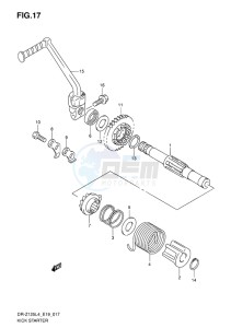 DR-Z125 EU drawing KICK STARTER