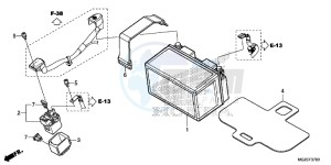 CB500FD CB500F UK - (E) drawing BATTERY