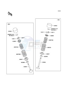 JET SKI STX-12F JT1200D7F FR drawing Valve(s)