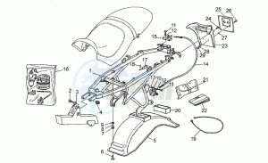 V 10 1000 Centauro Centauro drawing Rear body - rear fairing