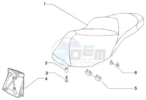 Beverly 125 drawing Saddle