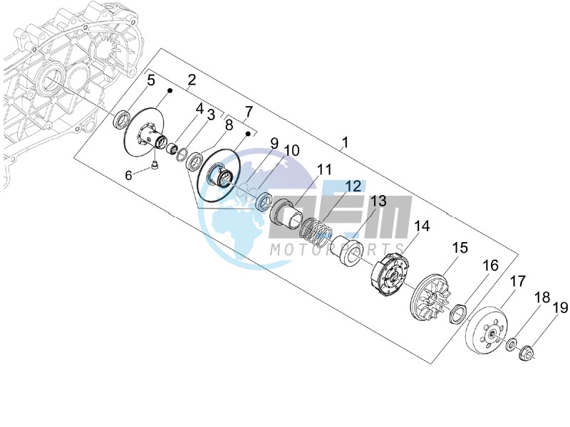 Driven pulley