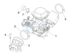 Nexus 125 e3 drawing Carburettor assembly - Union pipe