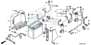 GL18009 SI / AB NAV - (SI / AB NAV) drawing BATTERY