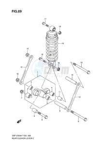 GSF-1250S BANDIT EU drawing REAR CUSHION LEVER