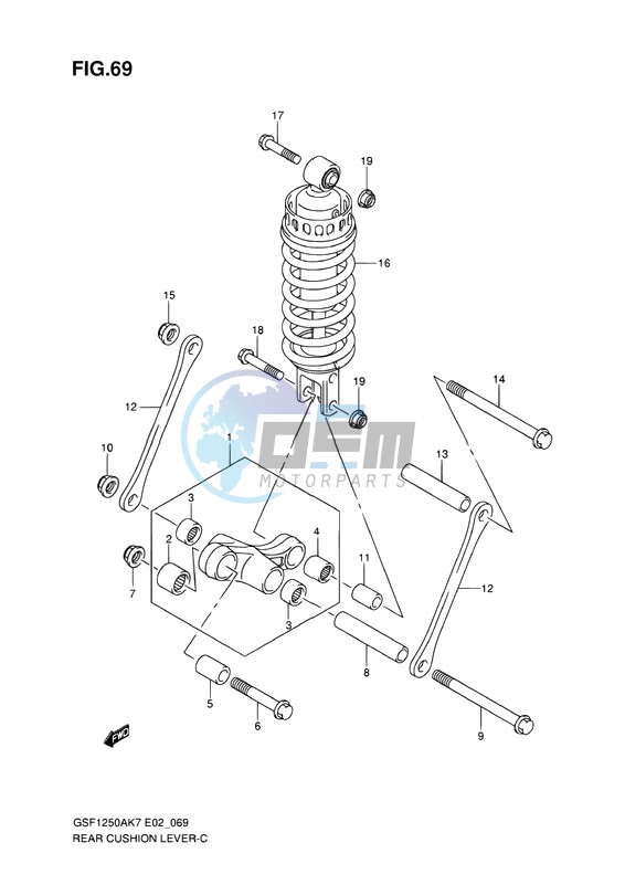 REAR CUSHION LEVER