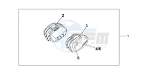 CBF1000A UK - (E / MKH) drawing 33L PANNIER PEARL COOL WHITE