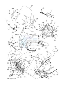 XP500A T-MAX T-MAX 500 (59CD) drawing WINDSHIELD