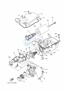 YFM700R (BCXH) drawing INTAKE