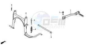 SFX50S drawing STAND/KICK STARTER ARM