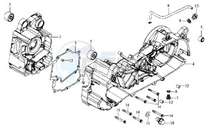 HD 200 drawing CRANKCASE RIGHT / START MOTOR