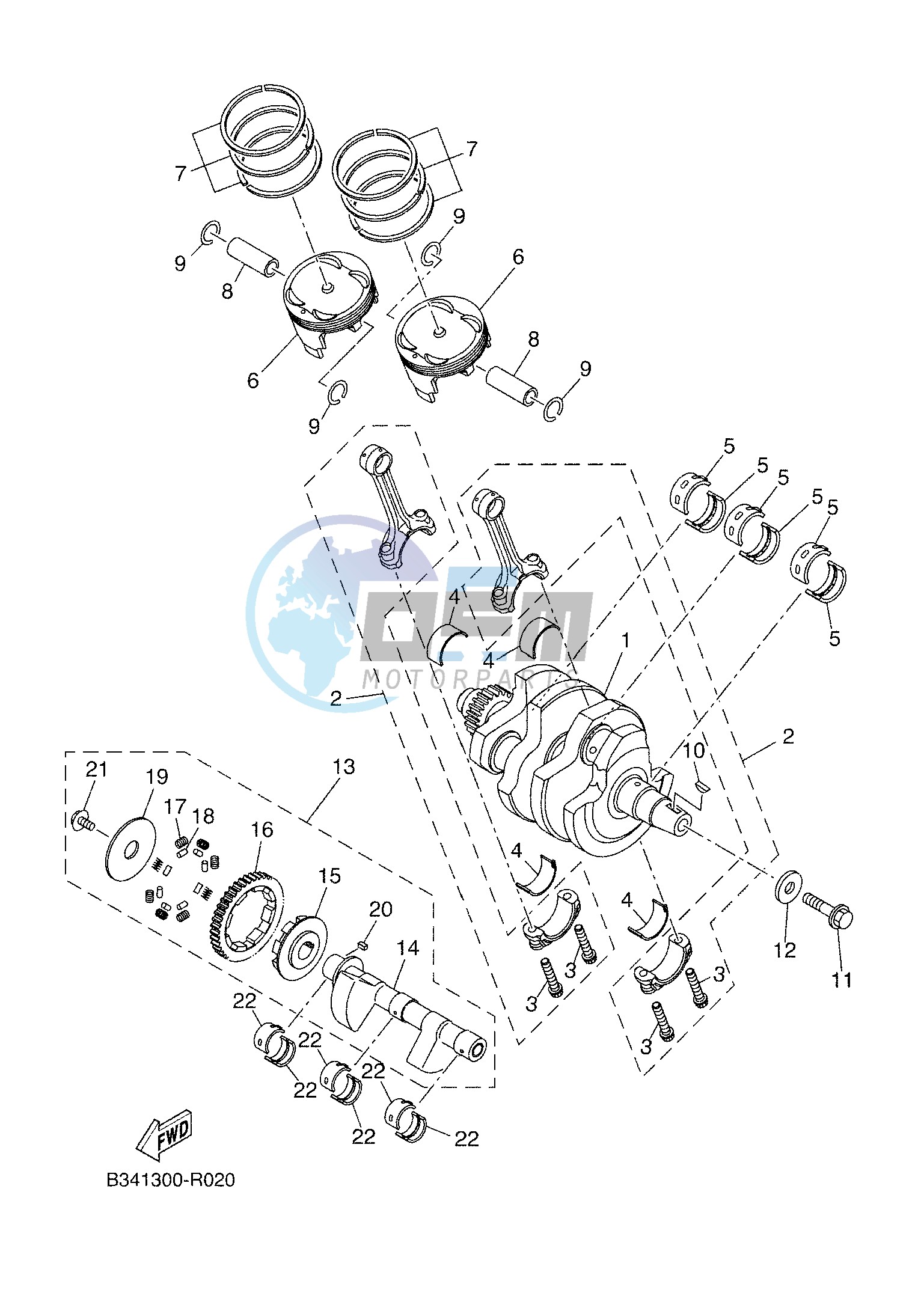 CRANKSHAFT & PISTON