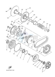 YFM350 YFM350FWA GRIZZLY 350 4WD (1SG1) drawing CLUTCH