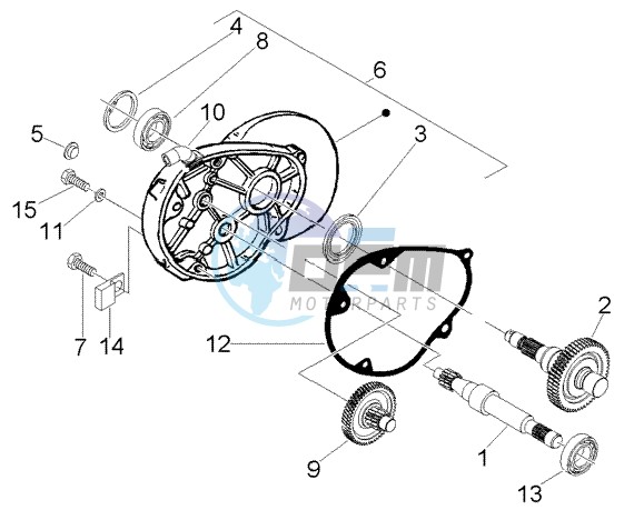 Rear wheel shaft