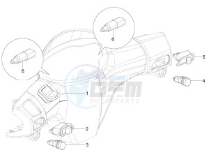 Typhoon 50 4T 4V E2 (NAFTA) drawing Selectors - Switches - Buttons