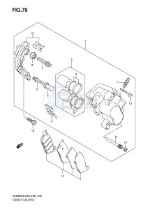 AN650 (E3-E28) Burgman drawing FRONT CALIPER